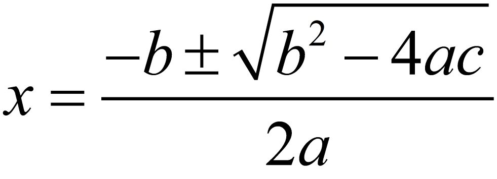 二次函数求根公式