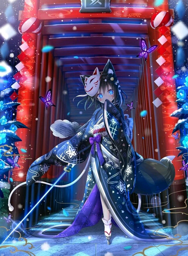 每日分享面具少女