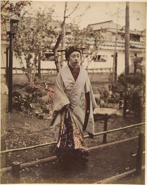 老照片1870年代的日本正是日本明治时代