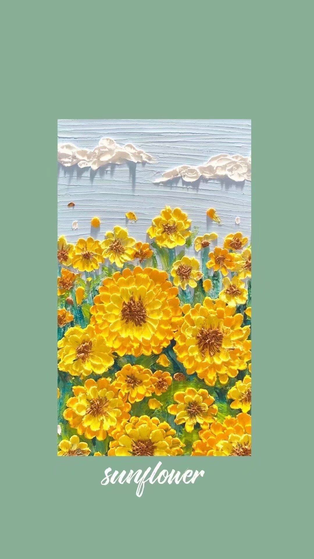 油画锁屏 壁纸 小清新 少女风格