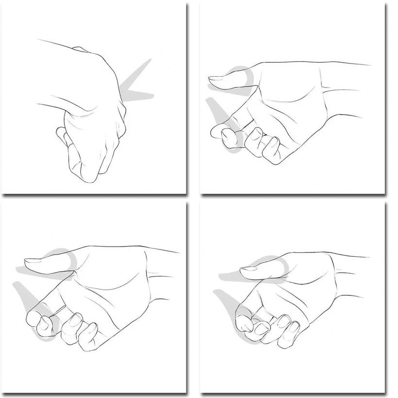 史上最全画手素材,1000多只手够你练习啦~