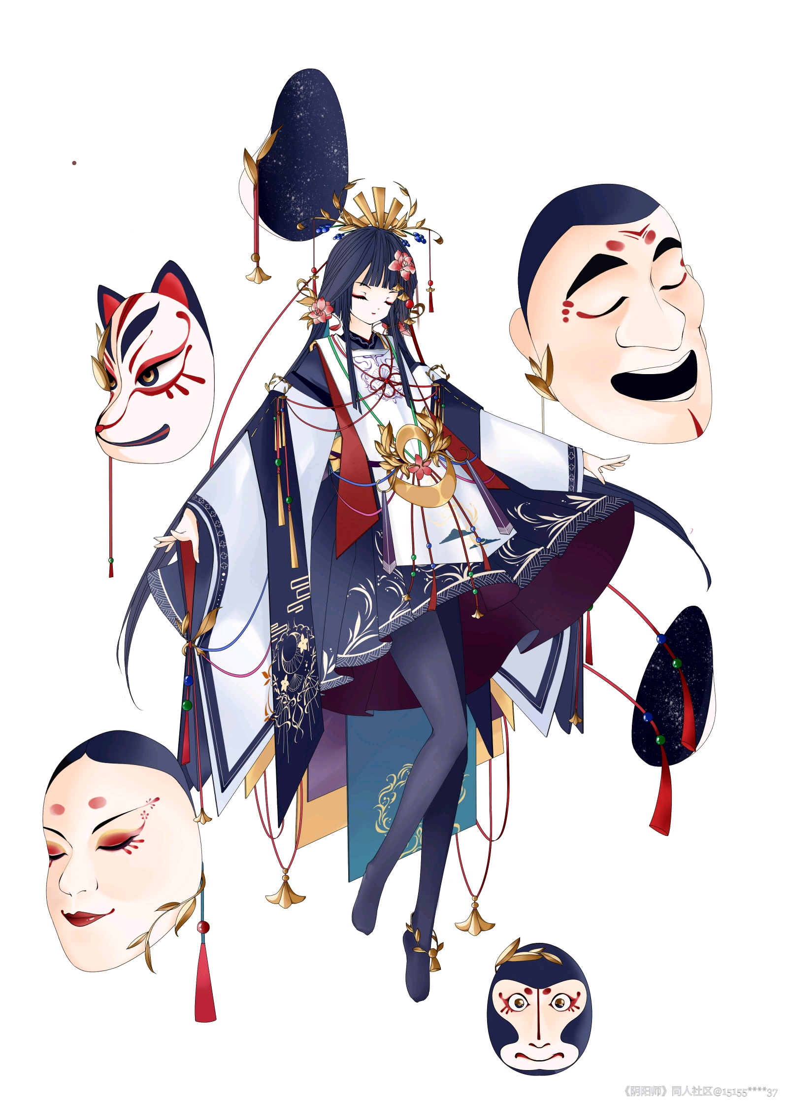 阴阳师百绘罗衣精选集面灵气篇
