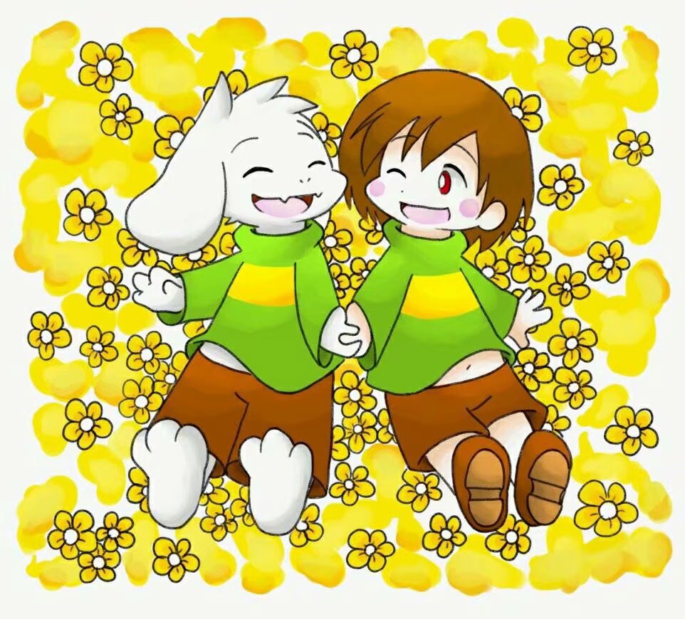 【传说之下】undertale chara x asriel 图集