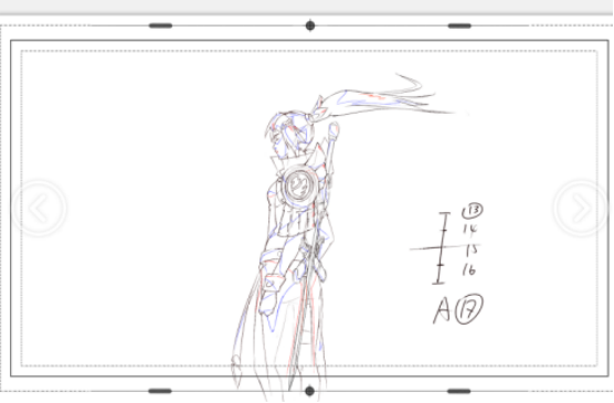 二维动画"摄影表, 中割,轨目, 原画张, 参考张,动画张