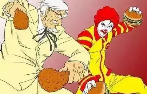 麦当劳和肯德基相爱相杀几十年,全被这组同人