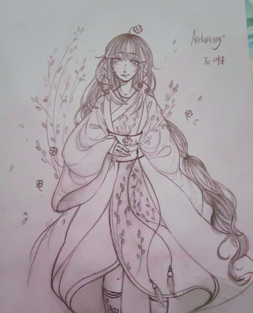 一个初中生的画 努力变强!