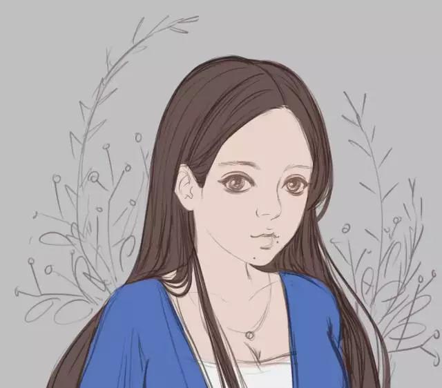 板绘教程|清新简单的小女生头像