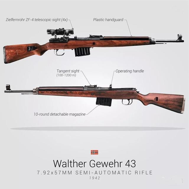 德军:盖沃43式(gewehr 43)