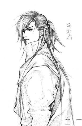 原画素材,古风美男线稿,哪位友友要的