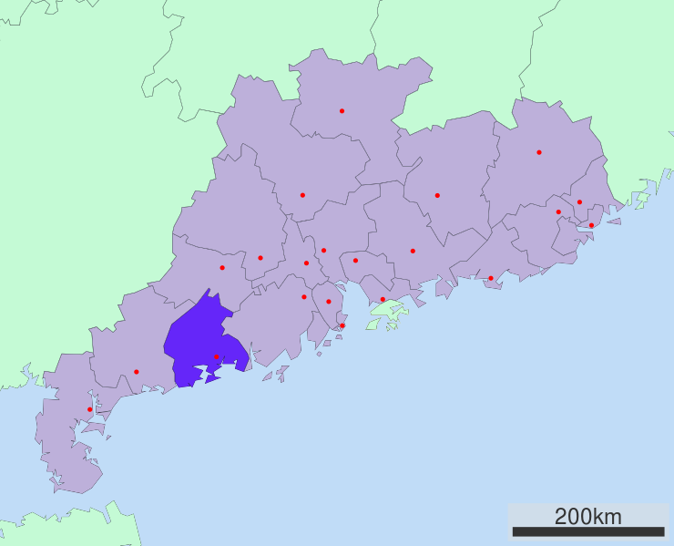 阳江市在广东省的位置