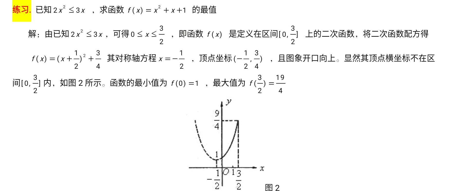 二次函数在区间上的最值问题盘点