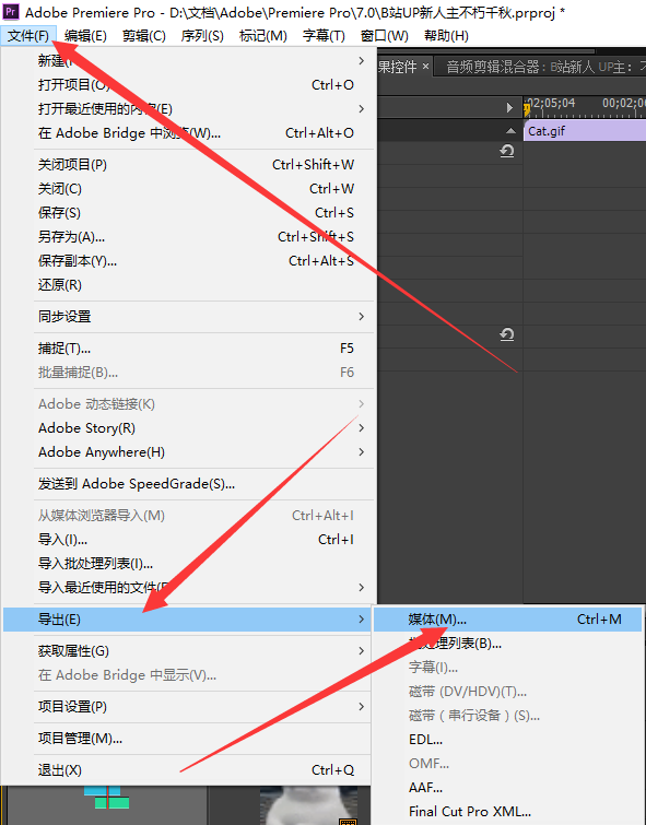 pr教程:干货!在视频加上gif!