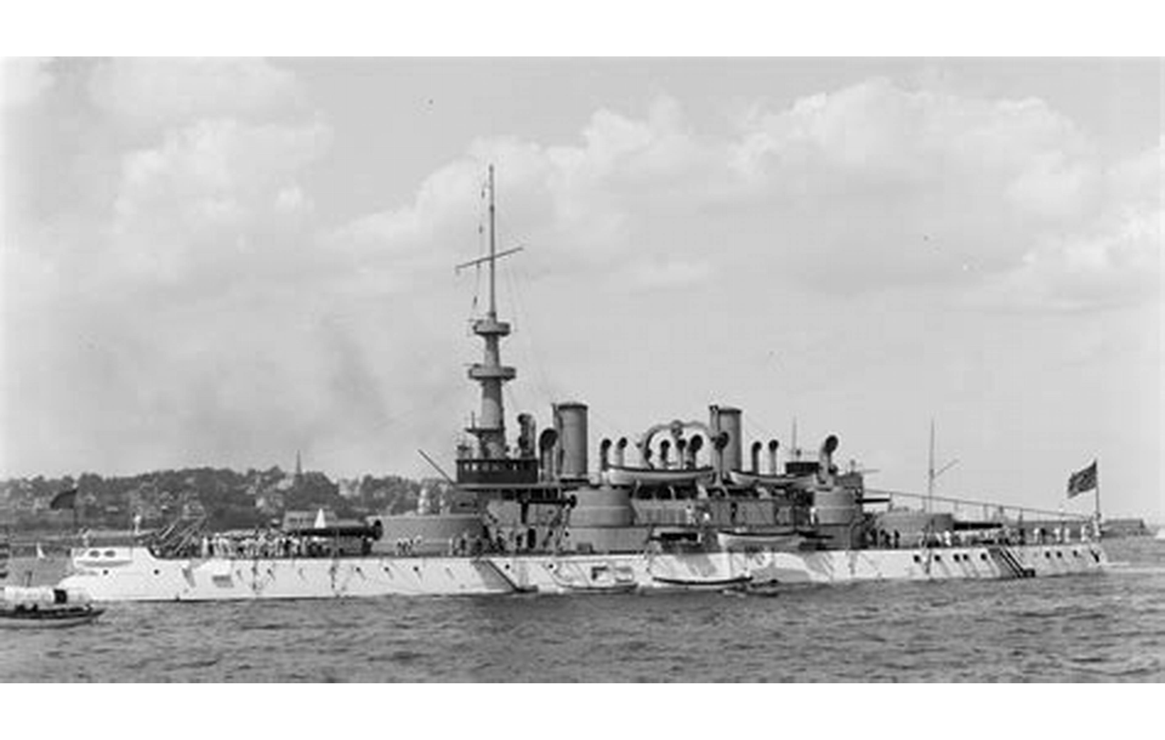 美国的第一艘战列舰——bb-1"印第安纳号"(多图)