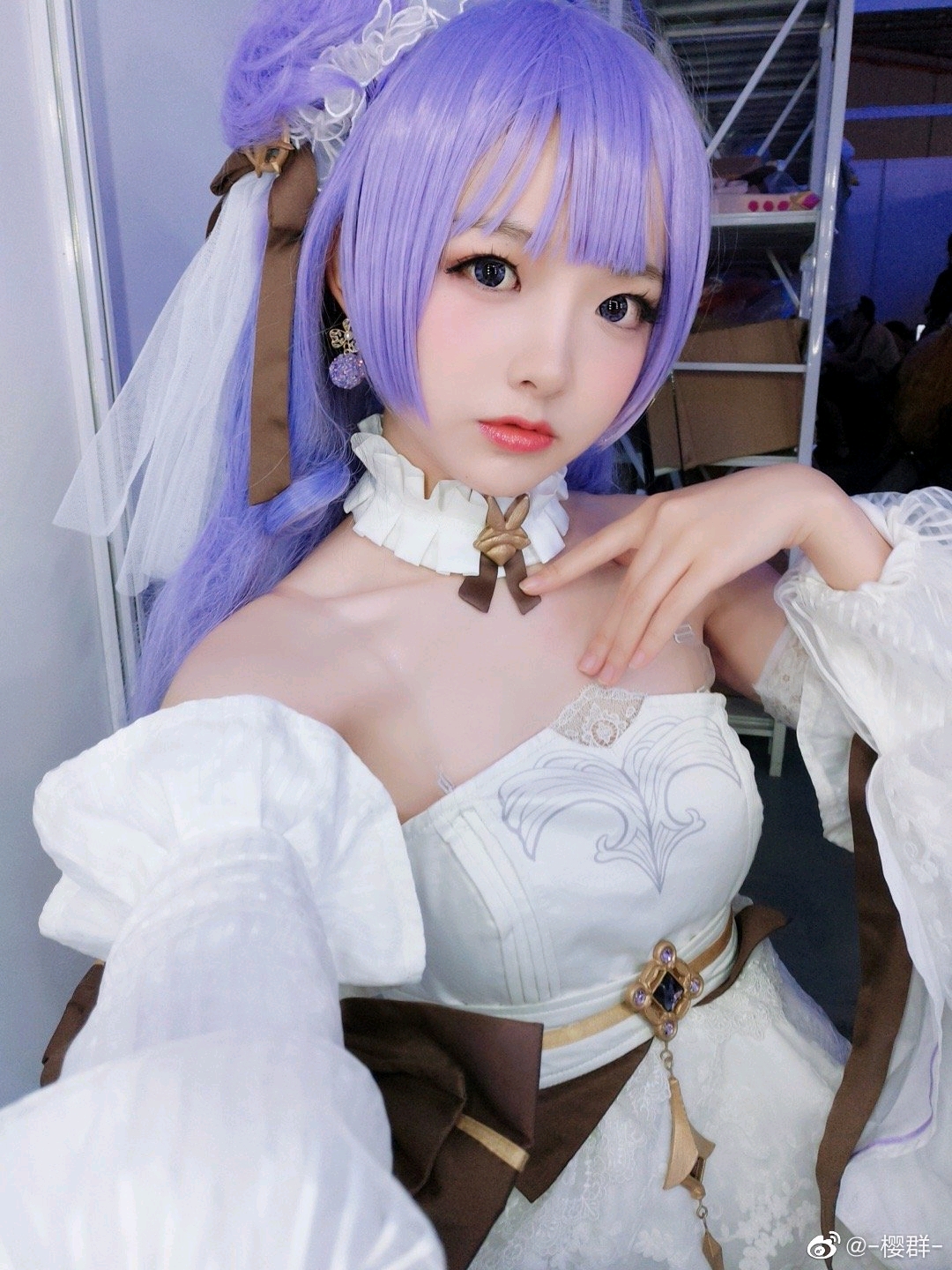 碧蓝航线独角兽花嫁cos6