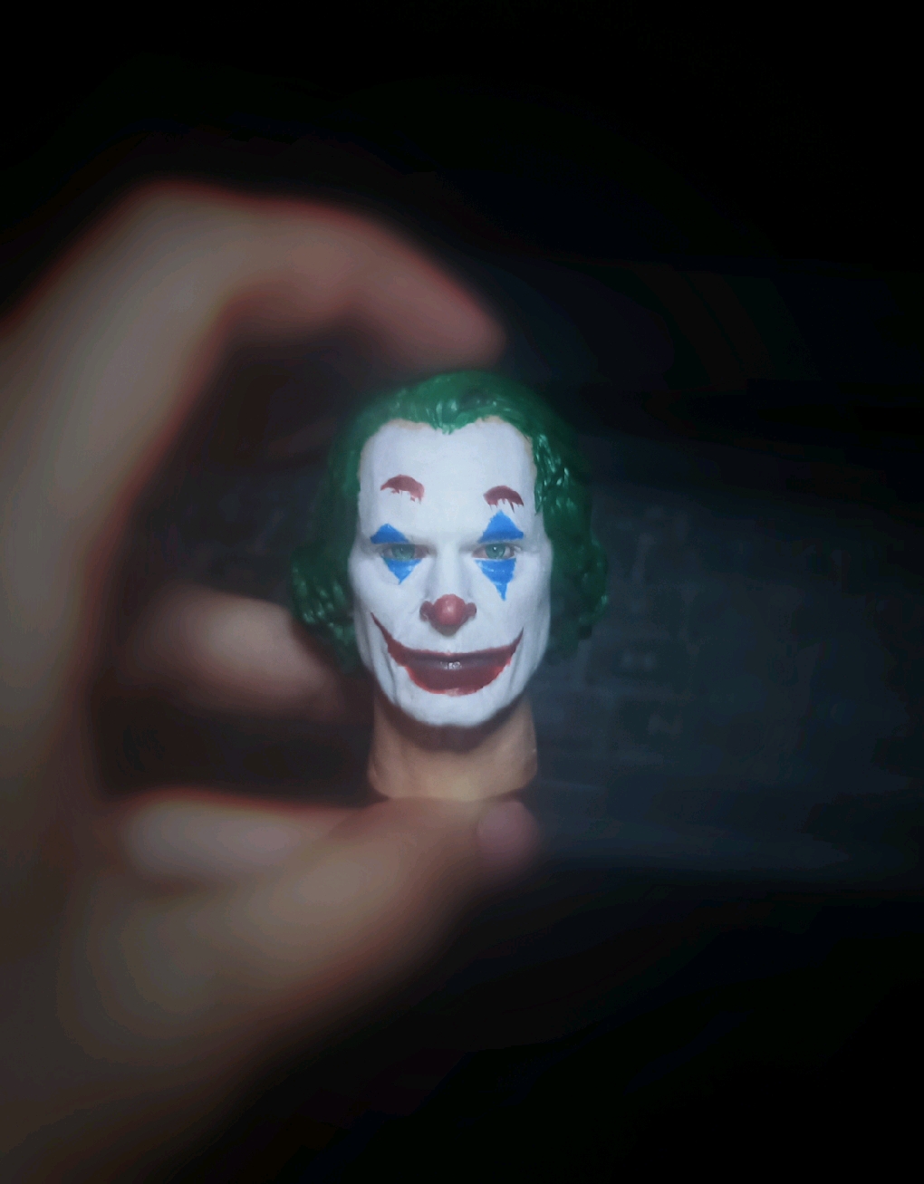 joker小丑2019杰昆自改兵人头雕