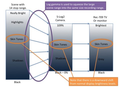 什么是SLOG2曲线,通过向右曝光减少索尼A7S