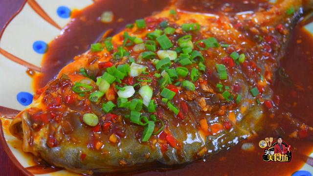 金昌鱼最好吃的家庭做法,加上5种碎料做红烧鱼,上桌汤汁都不剩