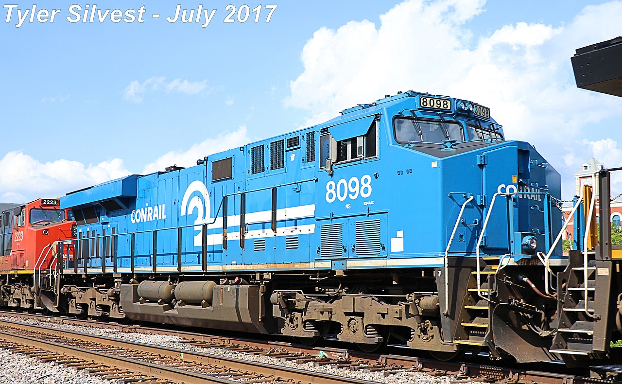 【科普】"黑马"美国诺福克南方铁路d9-44c/w型,es-44ac/dc型和ac44c6m