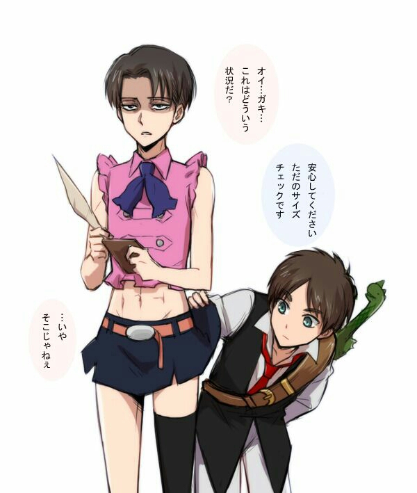 那些我收集到的性转,女装,的艾伦&兵长的图片【第三期