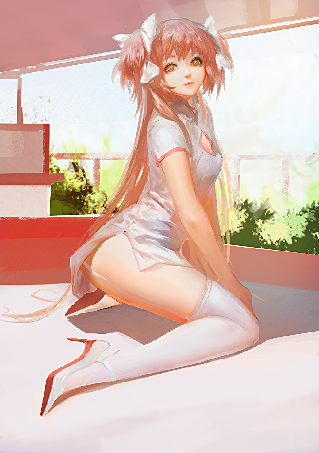  joe> 动漫旗袍少女(舔屏向) 旗袍x黑丝x白丝 36p