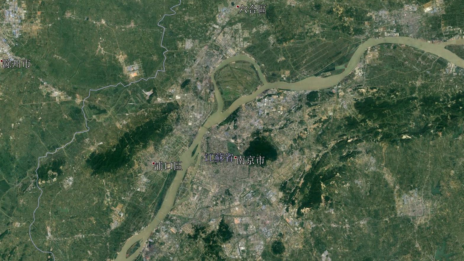 卫星地图上的南京,三面被安徽包围,这就是"徽京"的由来吗?