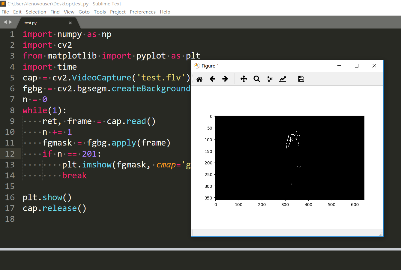 一起学opencv-python三十八(视频分析:背景减法)