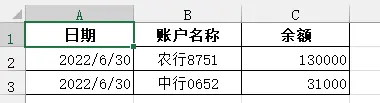 sql数据分析 查询银行账户余额明细列表