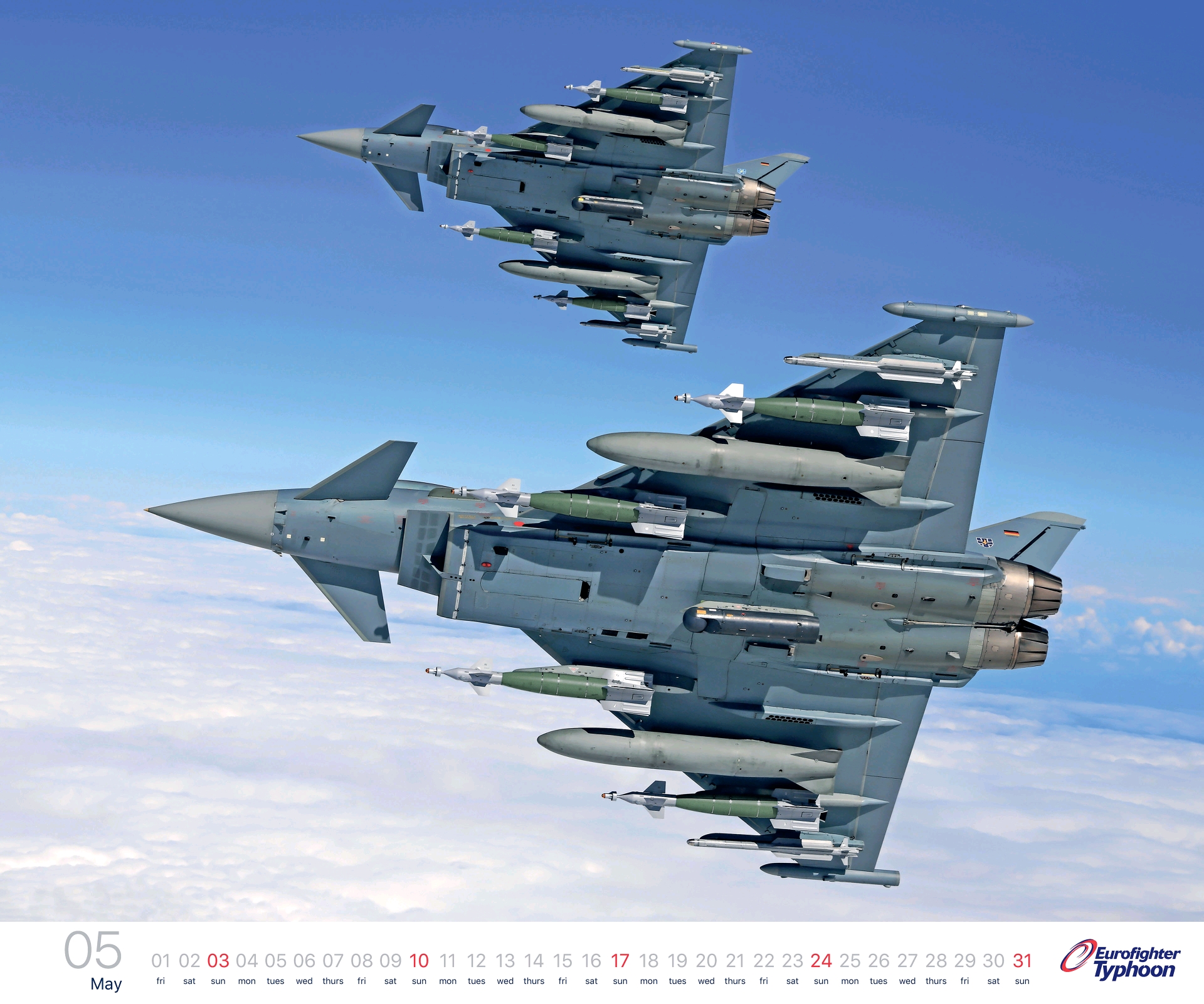 2020年欧洲战斗机日历(全年)