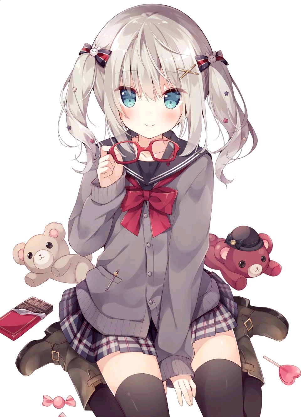 【高质量资源包】二次元双马尾少女