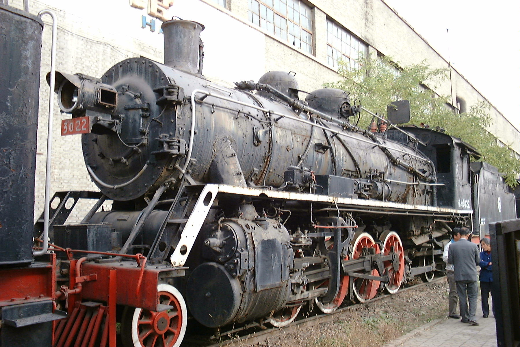 曾静态展示于大同机车厂内的jf6-3022号机车