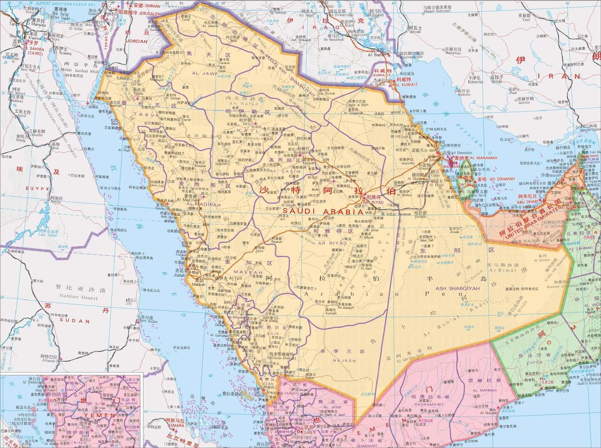 沙特阿拉伯东西两侧都靠海地理位置是海湾国家中最优越的吗