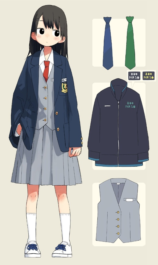 【绘画参考】jk制服服饰参考,画出可爱的制服就这么简单
