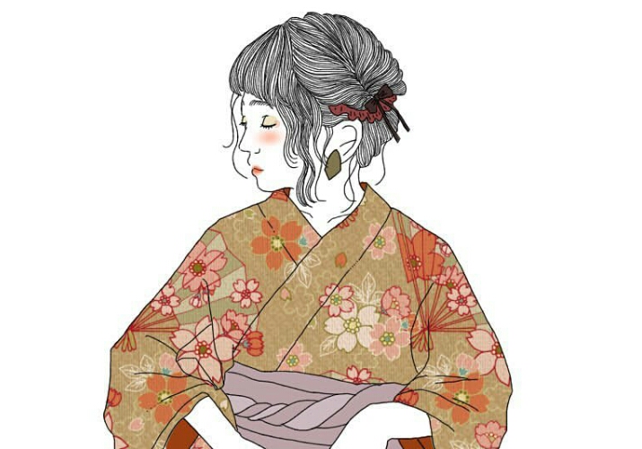 和服发型!去看烟火大会蛤蛤蛤