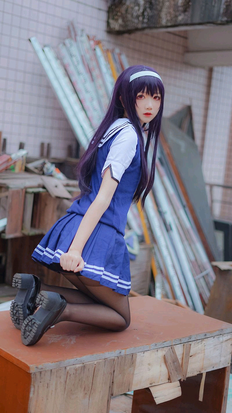 五更百鬼cosplay学姐校服