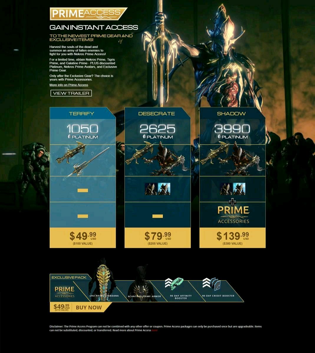 valkyr prime access