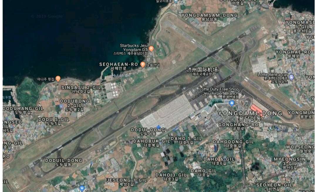 济州国际机场卫星图