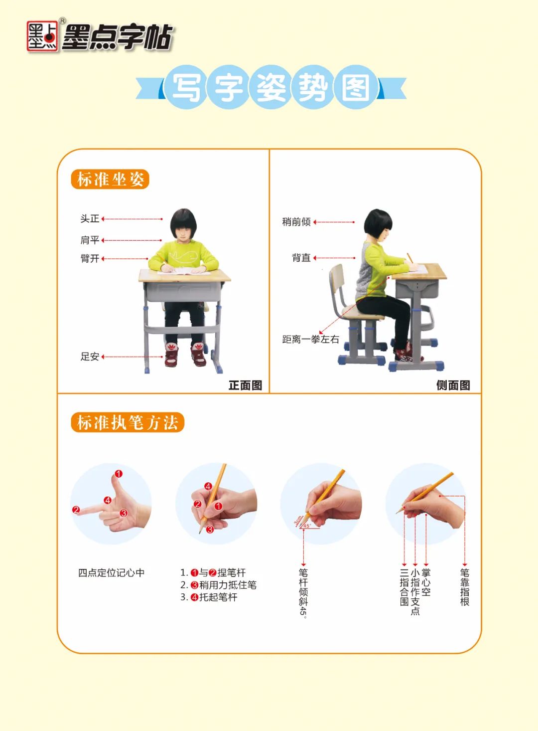 常见的错误坐姿 错误坐姿不仅影响写字更伤害眼睛 喜欢趴着写字 在