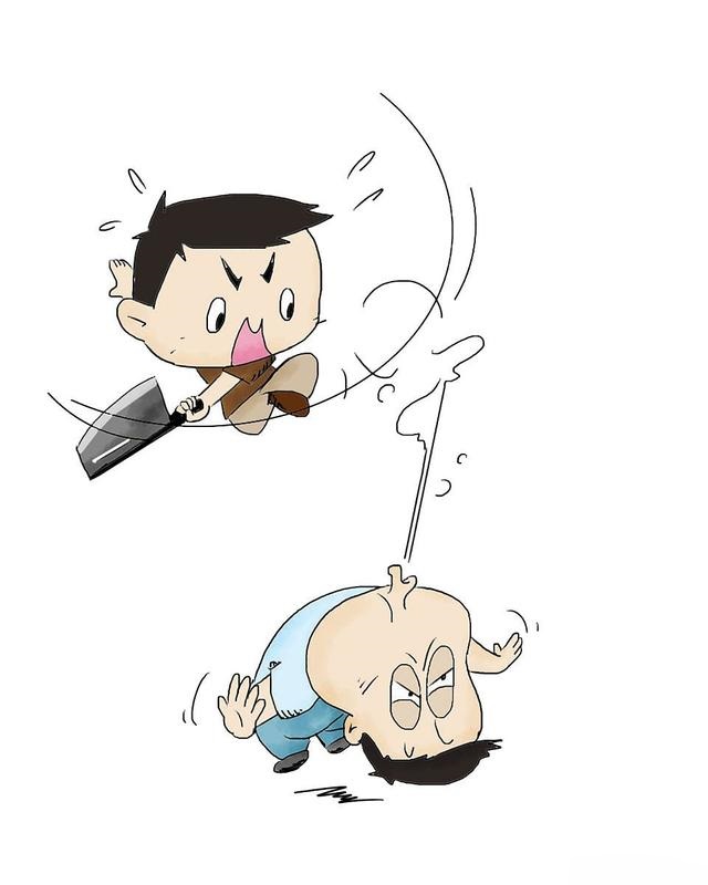 两个小人打架
