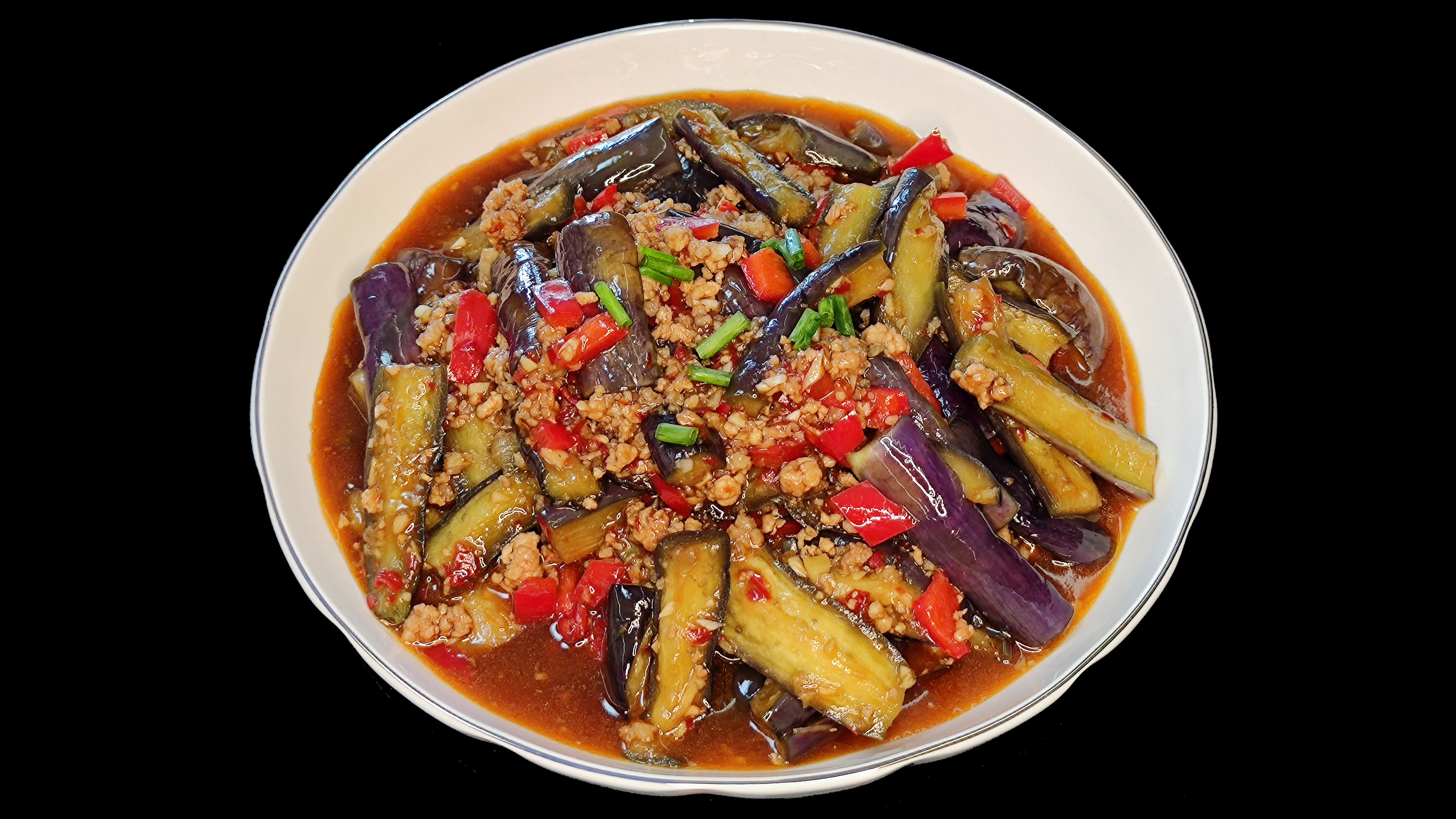鱼香肉末茄子超级的下饭软绵的茄子焦香的肉末鱼香味十足