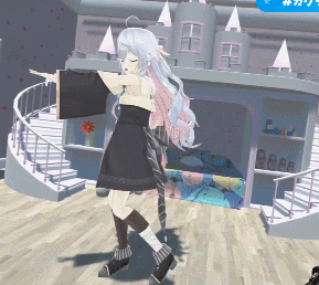 神楽七奈艺术家姿态全身3d各种超级可爱的动作武术动作gif表情包