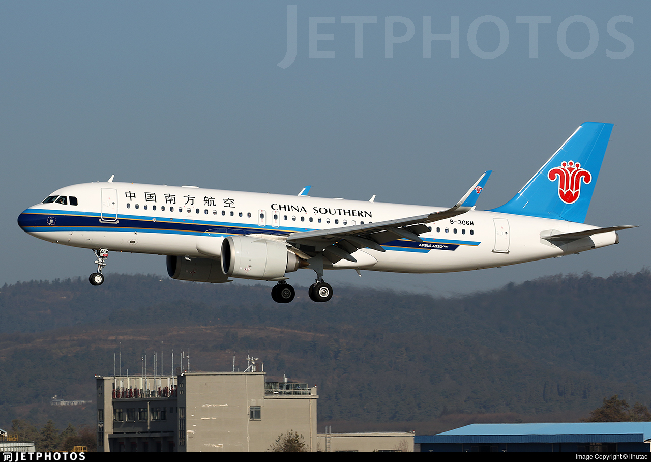 南方航空 a320-251n,融合式小翼