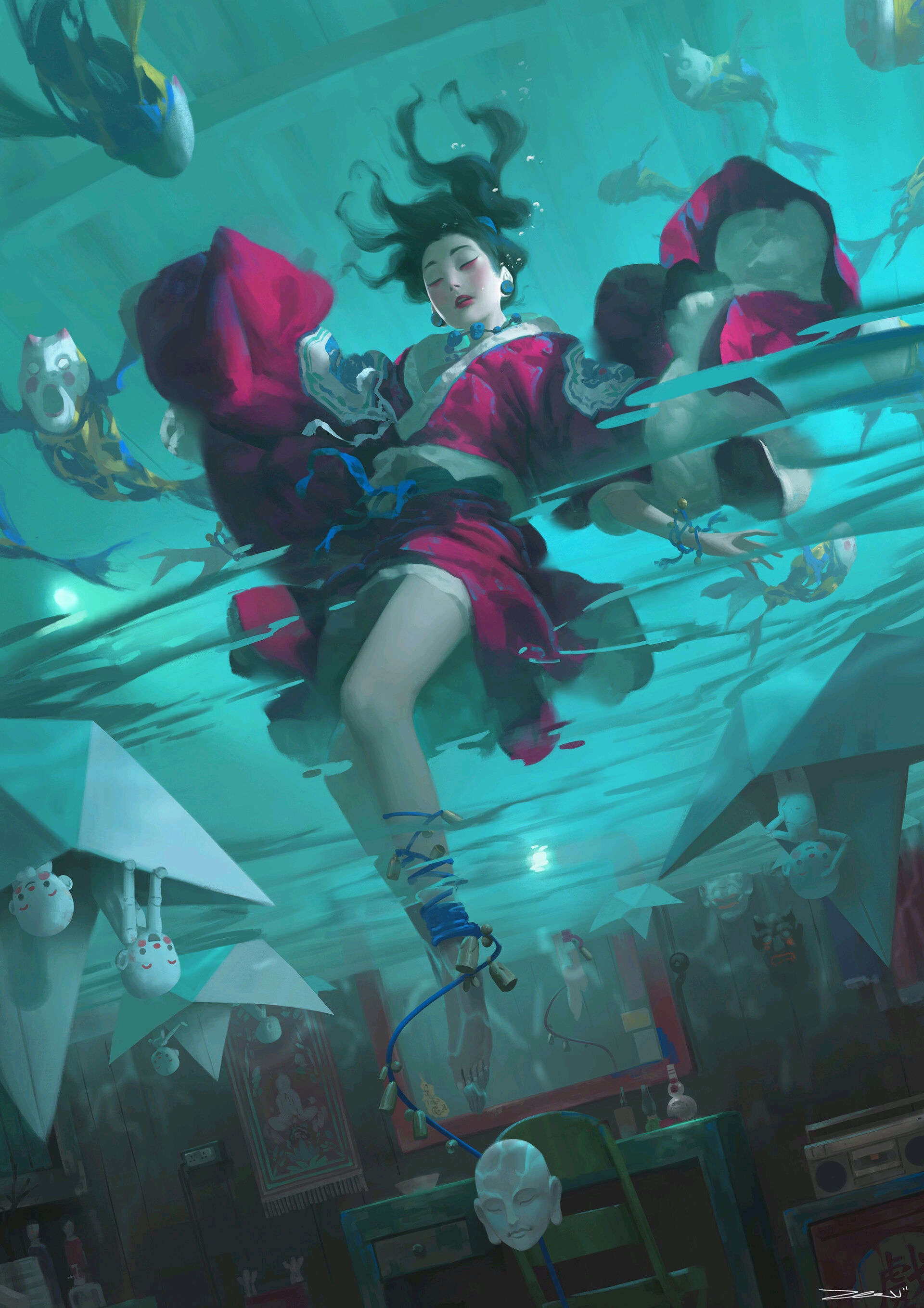 马来西亚国人插画师:zeenchin