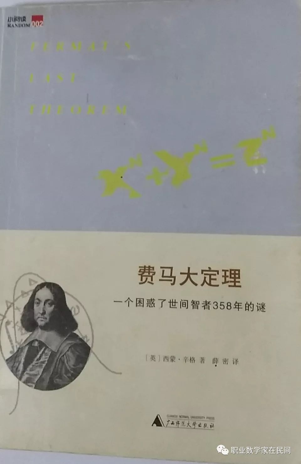 中学生,大学生,数学爱好者 费马大定理从费马写下定理到怀尔斯最终