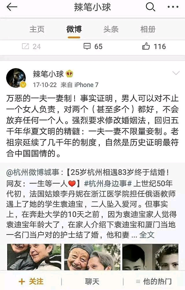 微博250w大v公然侮辱烈士盘点辣笔小球的十一宗罪