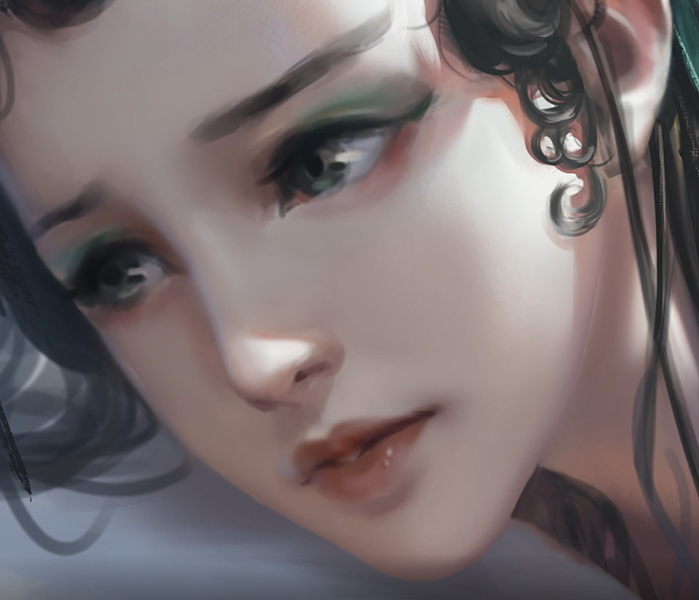 《青蛇》小青绘画过程(文字带视频解说)