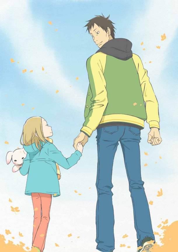 白兔糖》则走的是清新的治愈路线,改编自漫画的本作动画依旧是以大吉