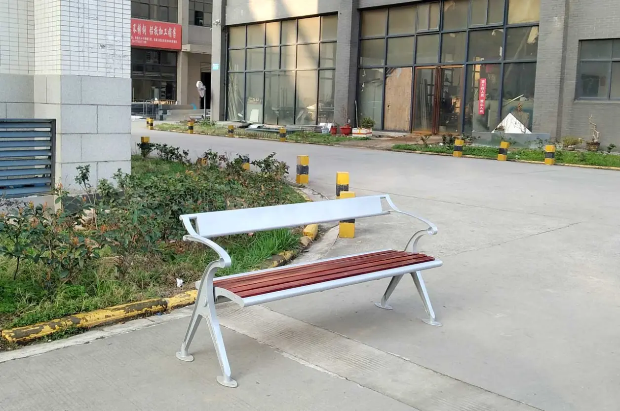 a字形椅脚小区椅,公园椅