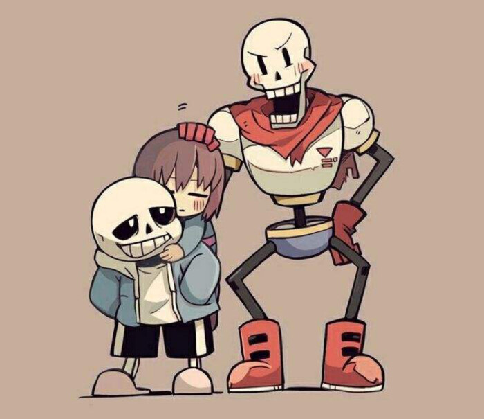 frisk,sans和papyrus.