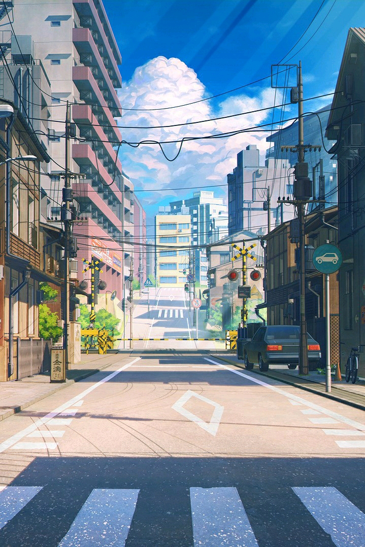 唯美动漫风景图 (适合做壁纸)