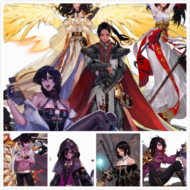 dnf官方精美长卷,全职业霸气登场